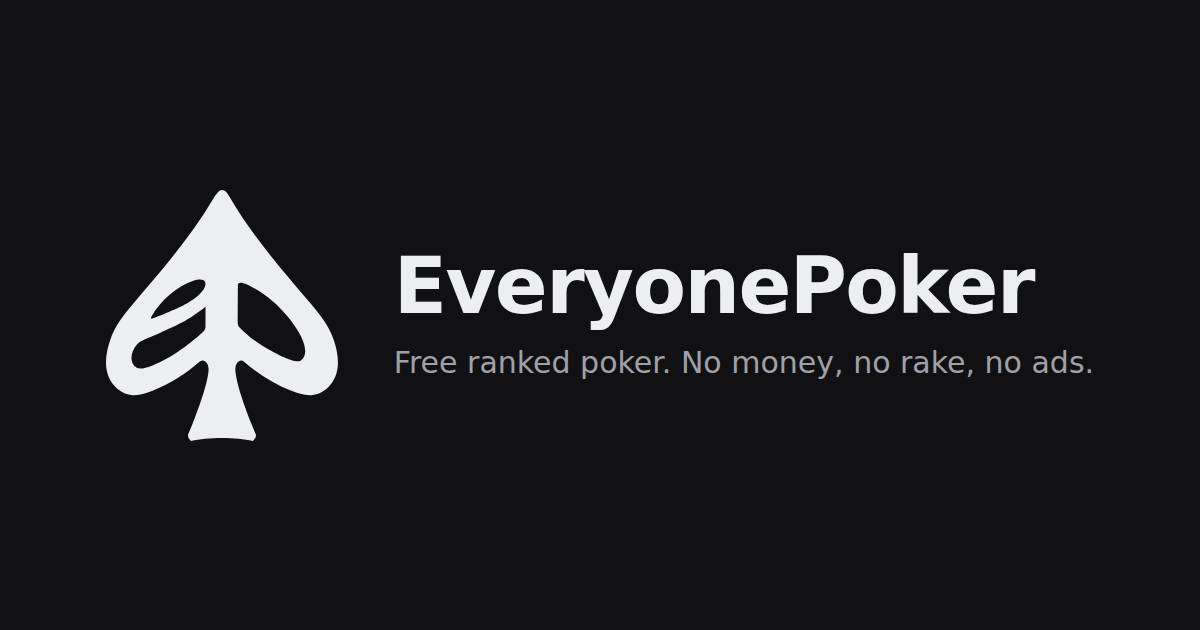 I built lichess for poker. Free ranked hold'em, no money anywhere in it, nobody plays it yet